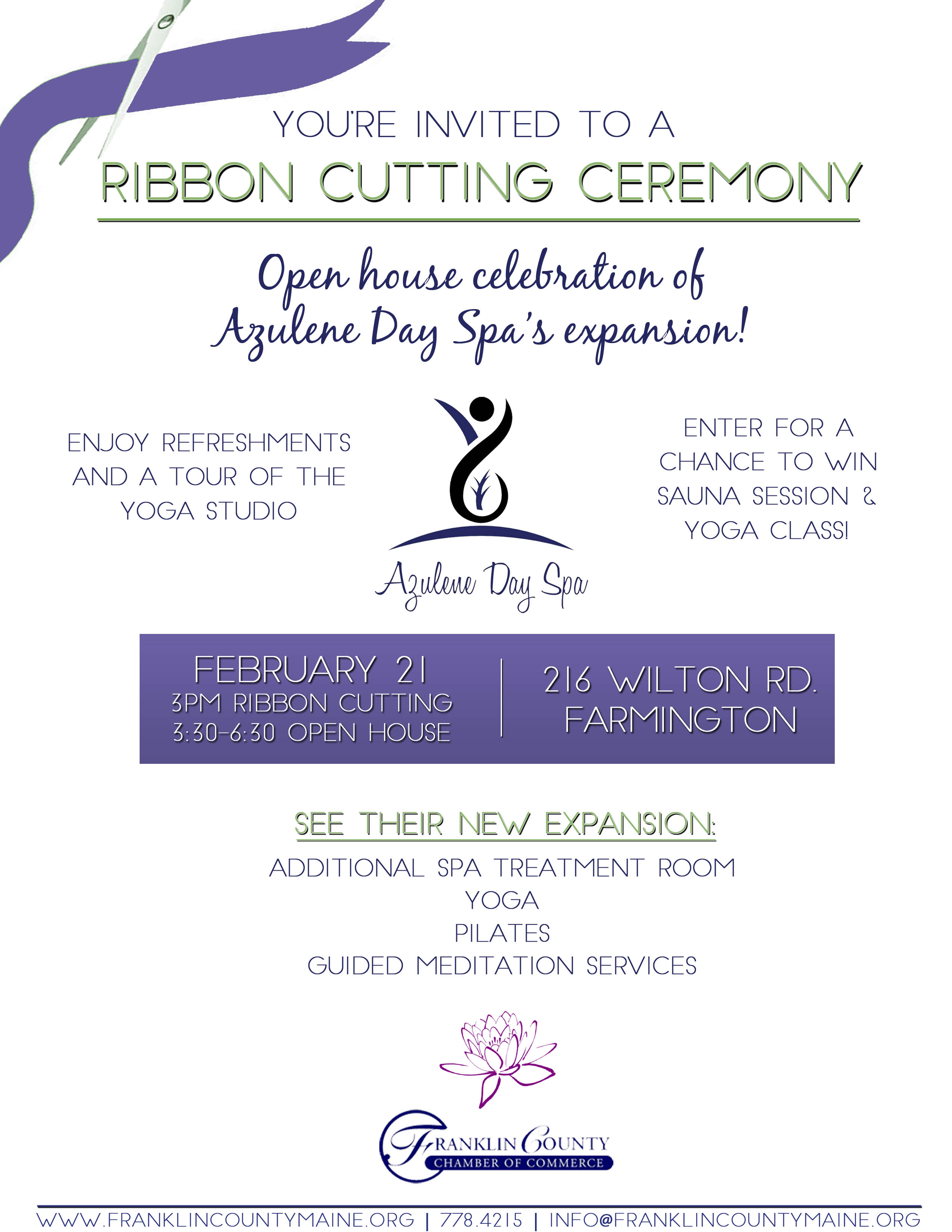Azulene Day Spa ribbon cutting